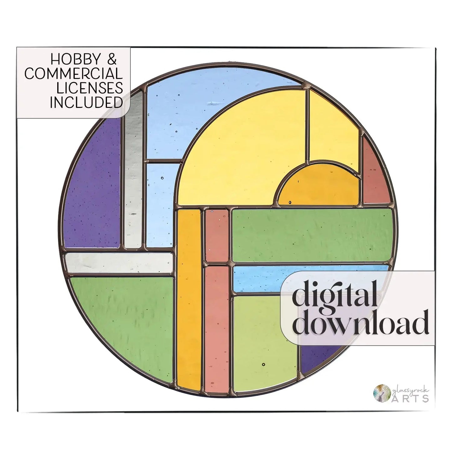 Groovy Round Stained Glass Pattern