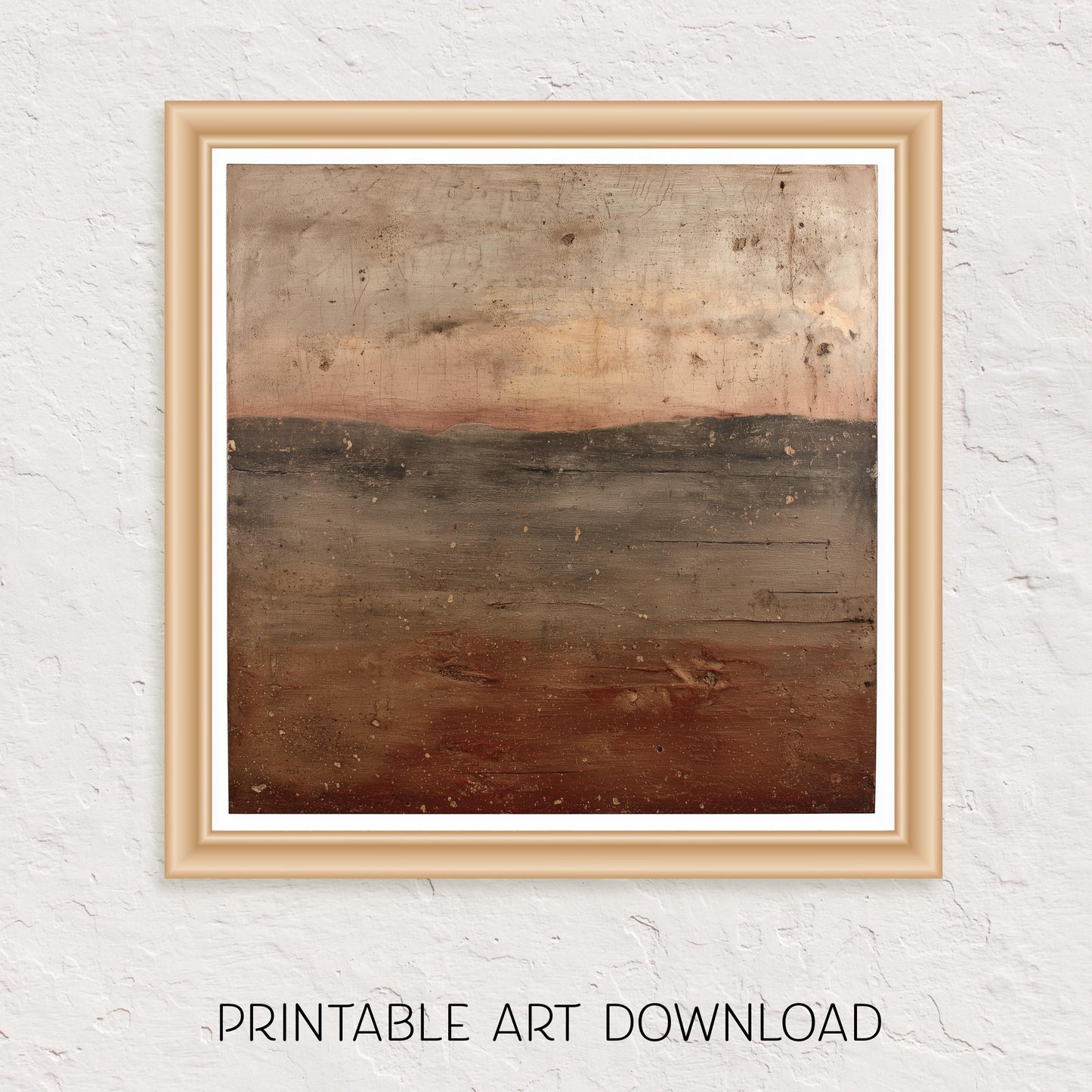 Printable Wabi Sabi Mountain Landscape Wall Art