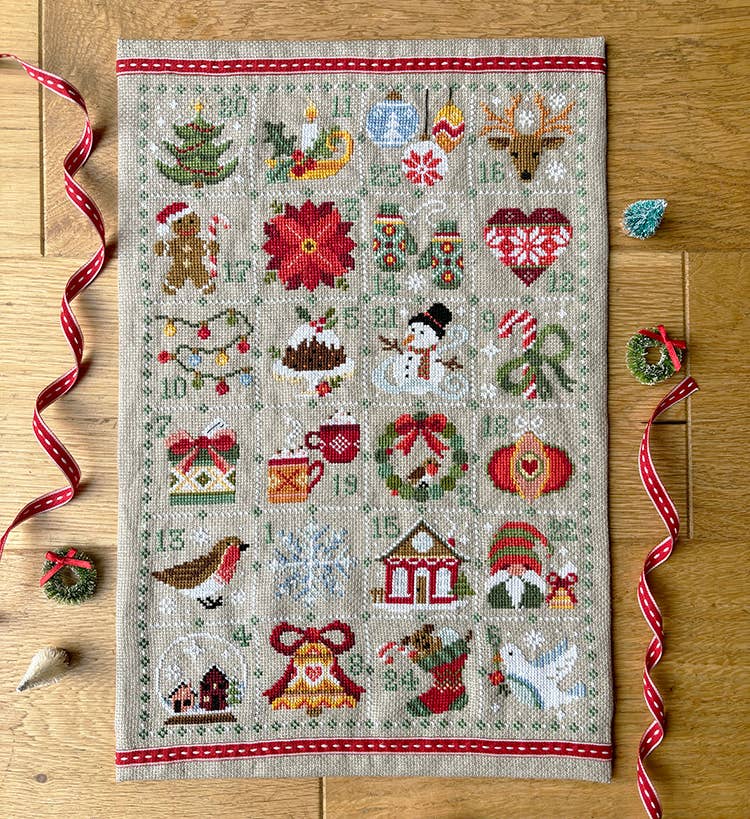 Love Poppet – Feeling Festive Advent Cross Stitch Kit - from Pisgah Needleworks