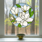 Magnolia Round Stained Glass Pattern