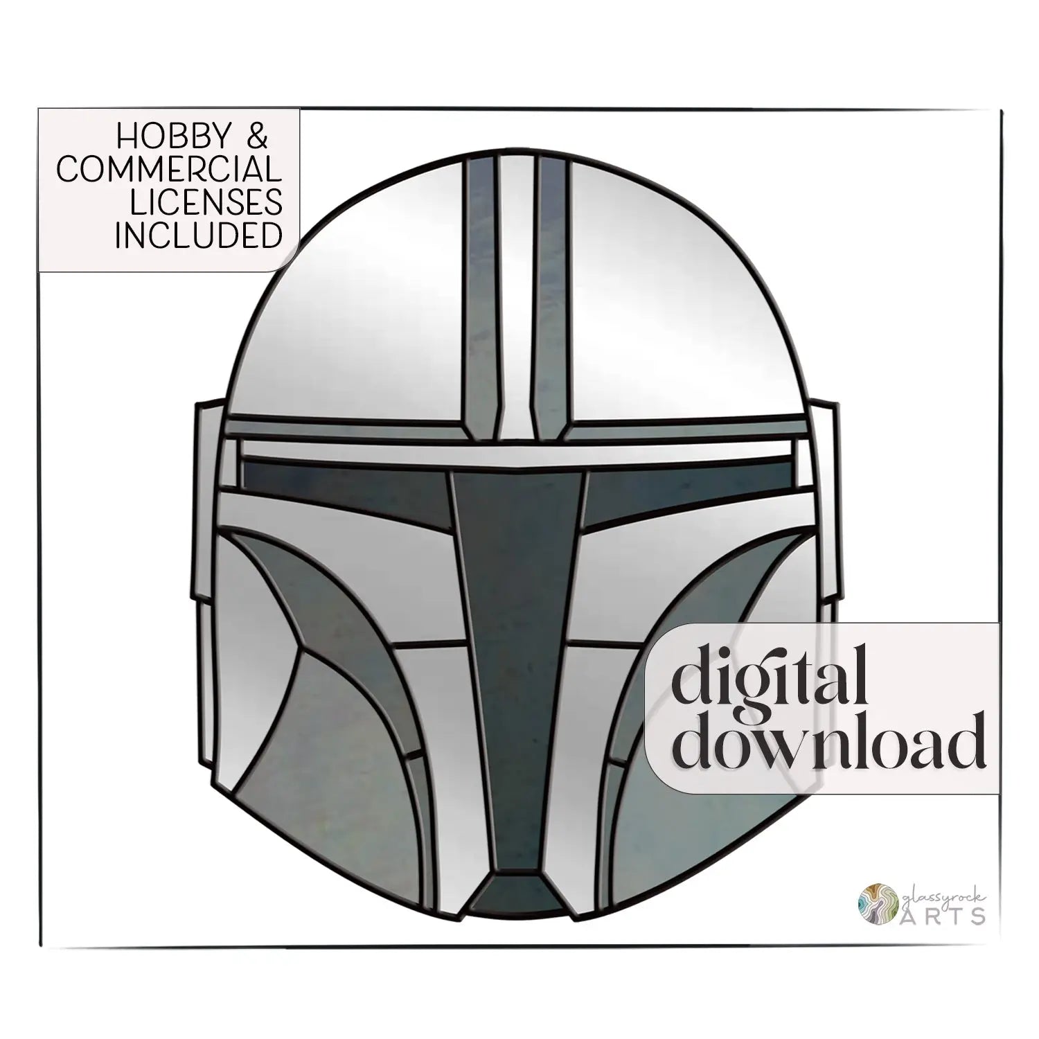 The Mandalorian Star Wars Stained Glass Pattern – GlassyRock Arts the-mandalorian-star-wars-stained-glass-pattern-glassyrock-arts
