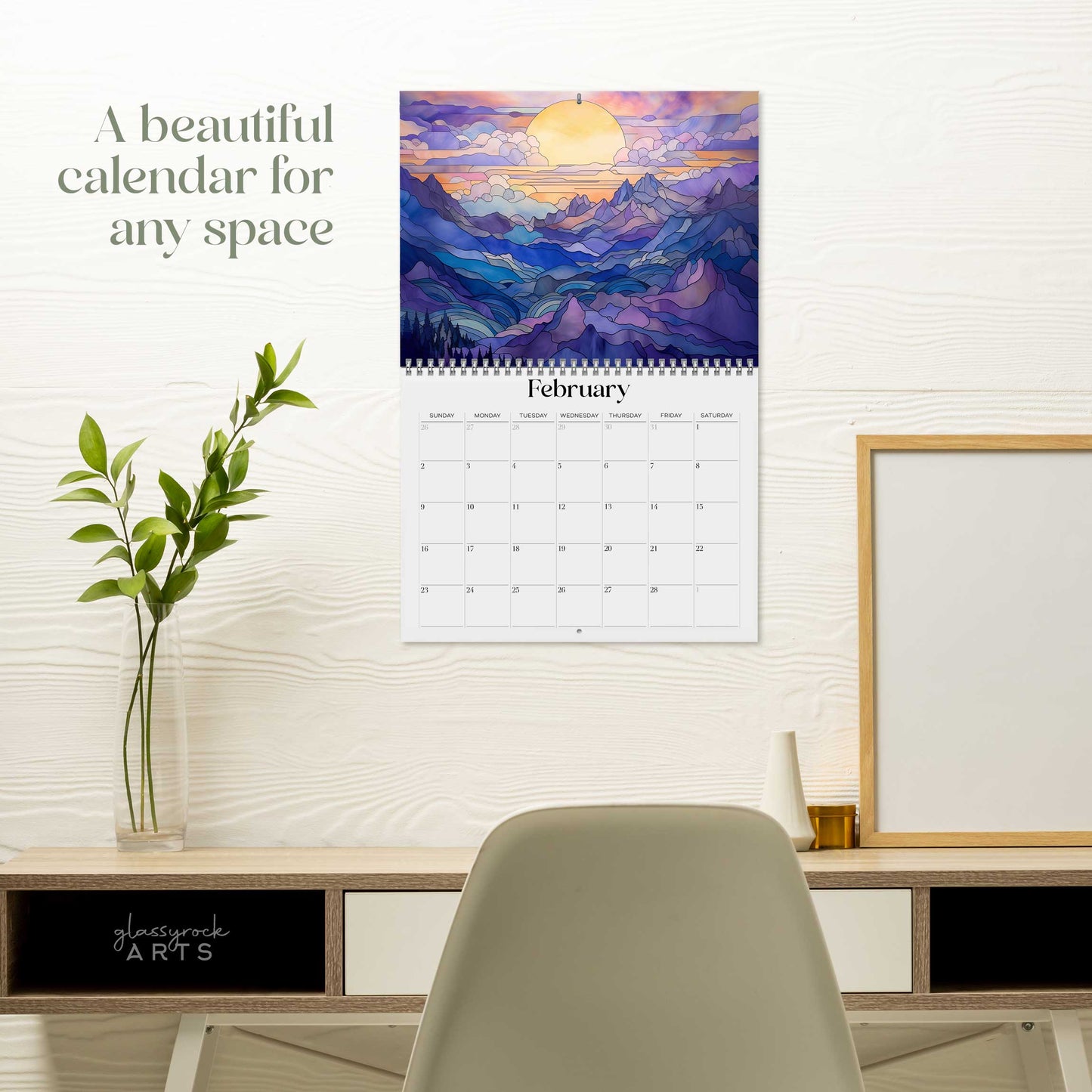 2025 Mountains Wall Calendar
