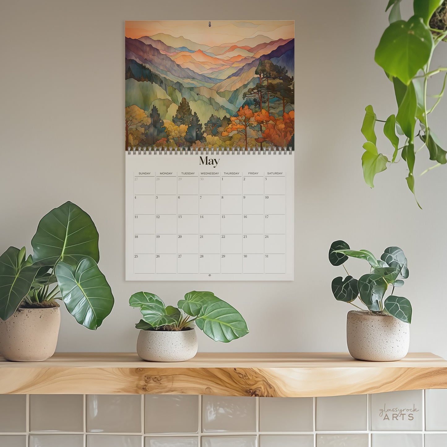 2025 Mountains Wall Calendar