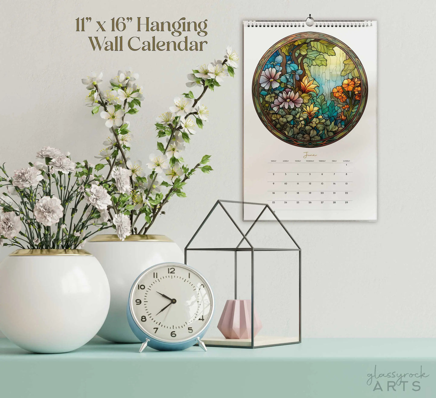 Stained Glass 2024 Calendar, Nature