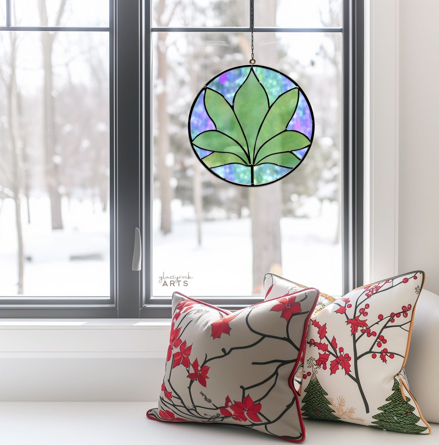 Palm Frond Stained Glass Pattern