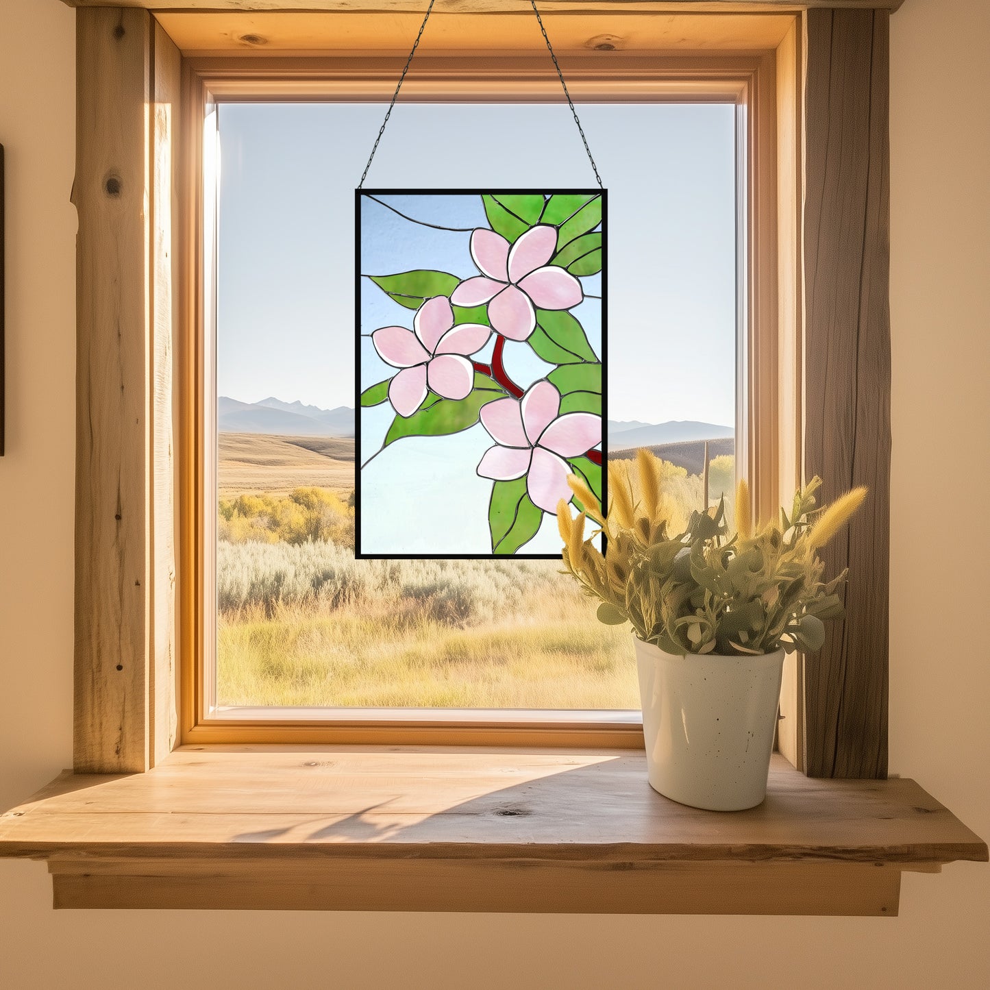 Plumeria Stained Glass Pattern