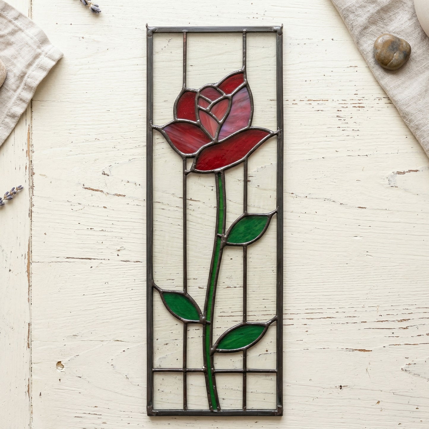 Prairie Rose Stained Glass Pattern