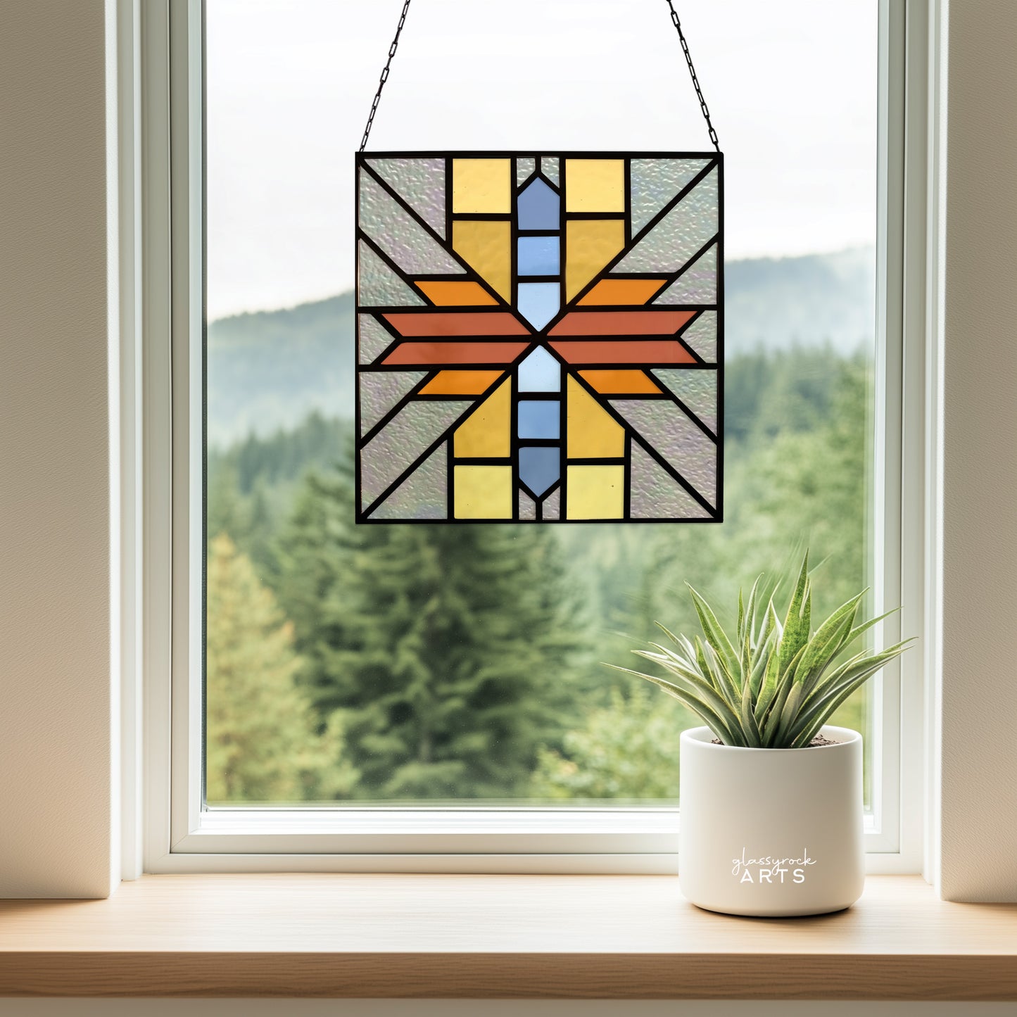 Pendleton Quilt Square Pattern with PNG