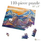 Stained Glass Mountains Jigsaw Puzzle