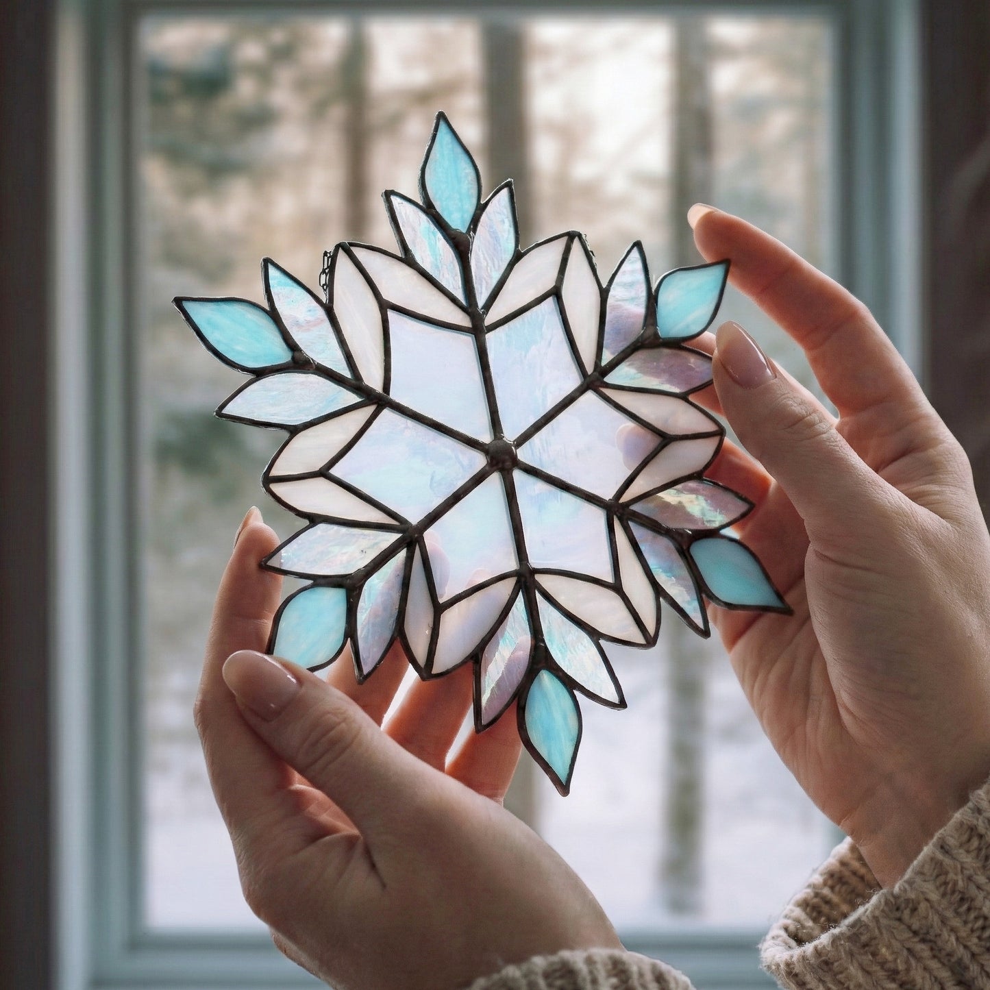 Beautiful Snowflake Stained Glass Pattern