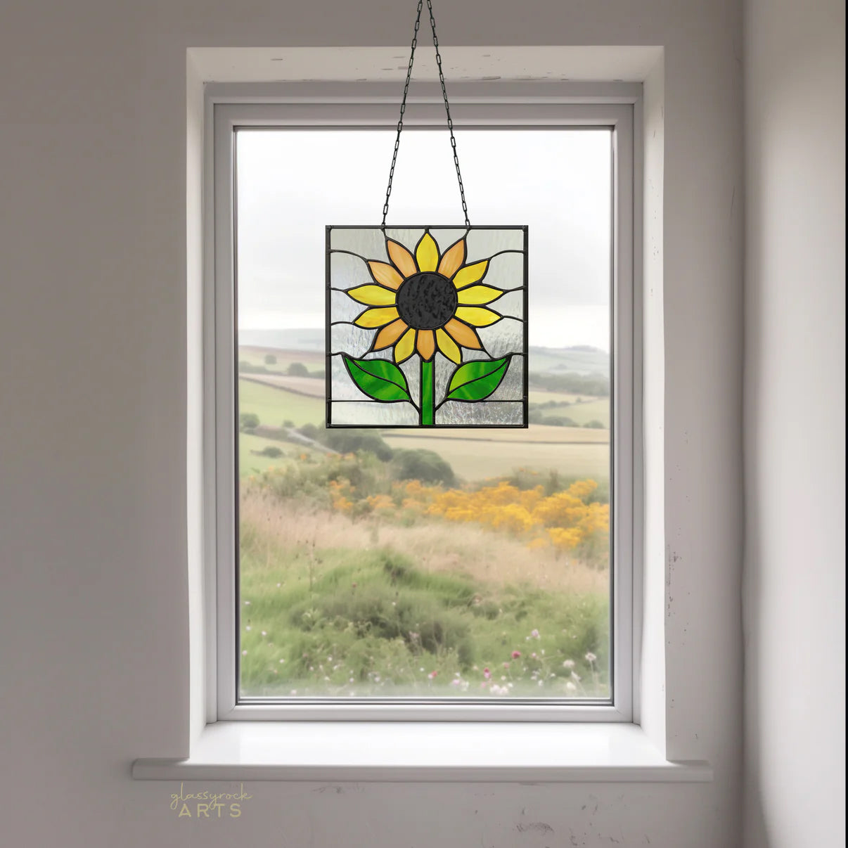 Sunflower Stained Glass Pattern