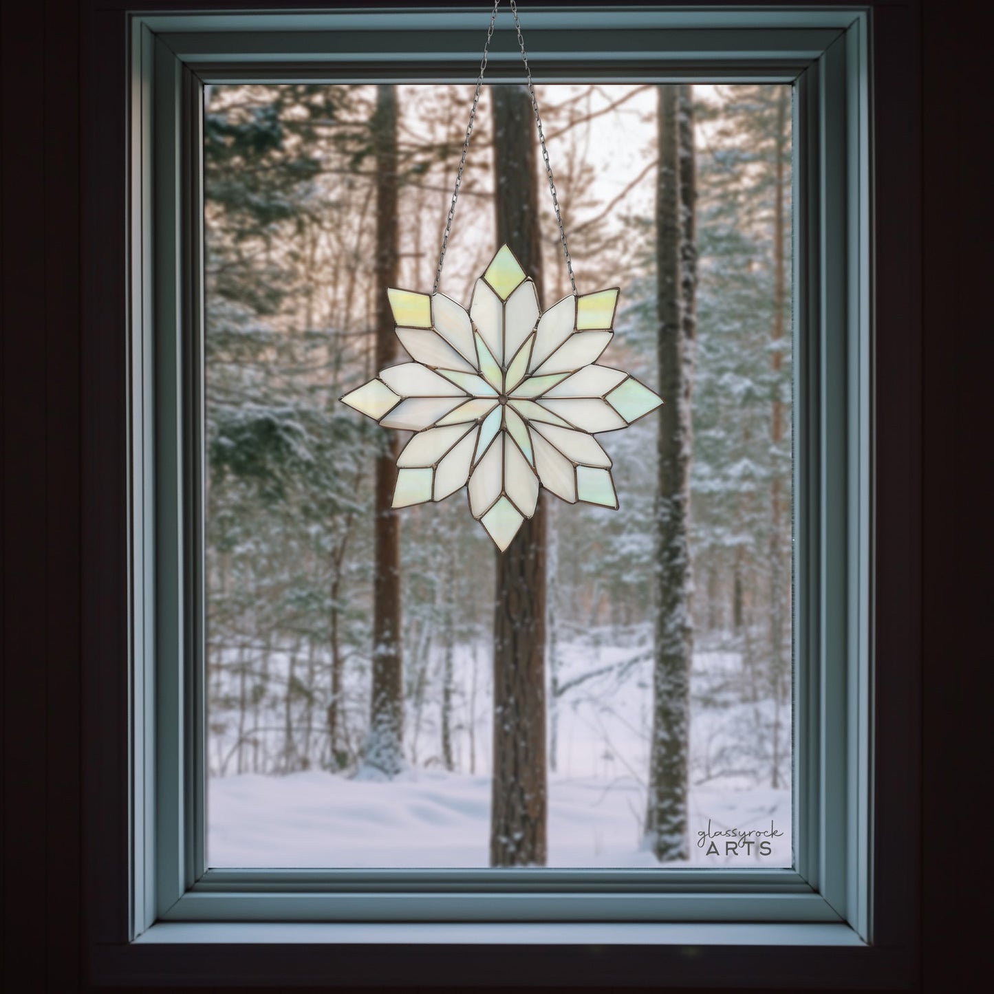 Sweet Snowflake Stained Glass Pattern