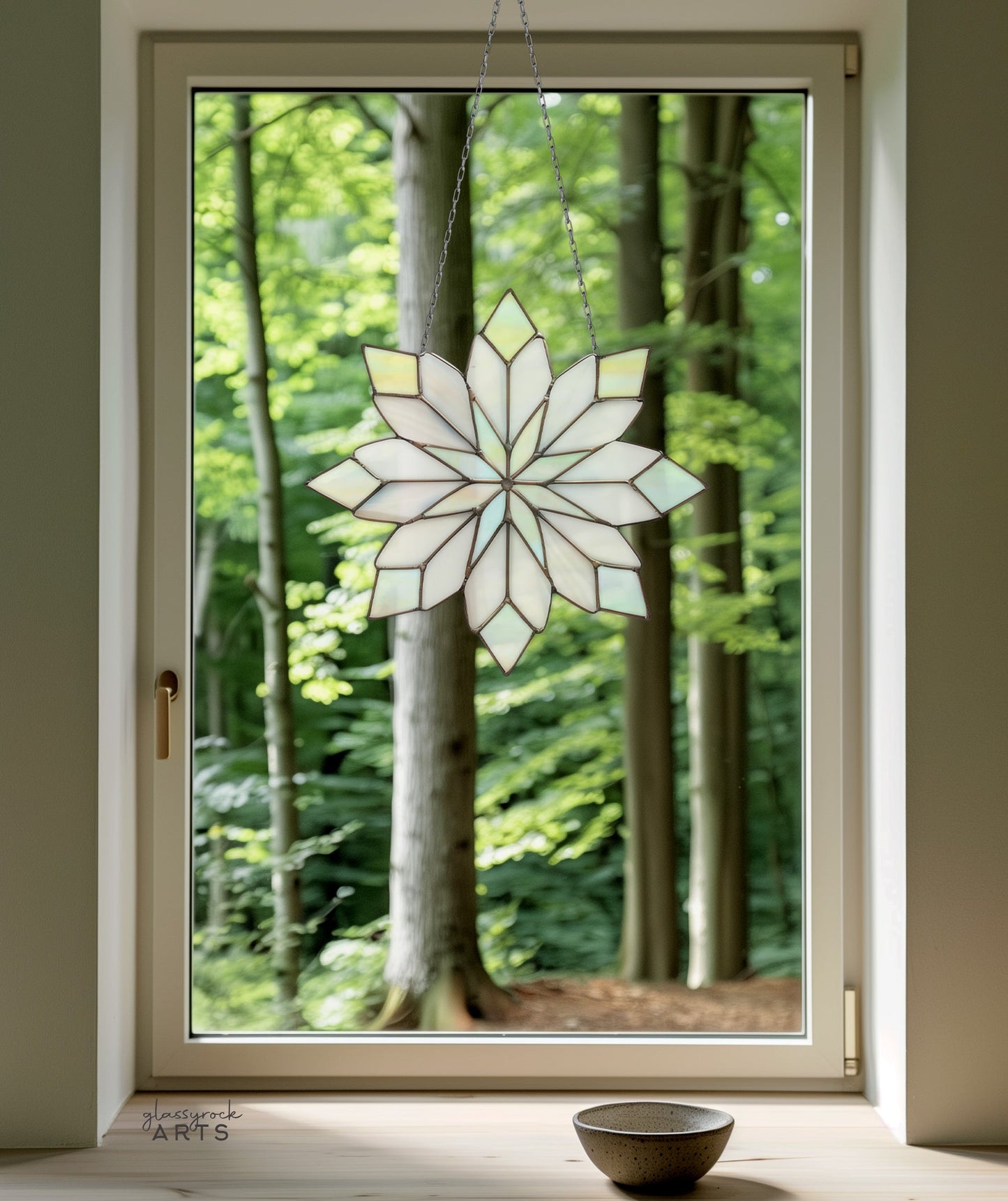 Sweet Snowflake Stained Glass Pattern