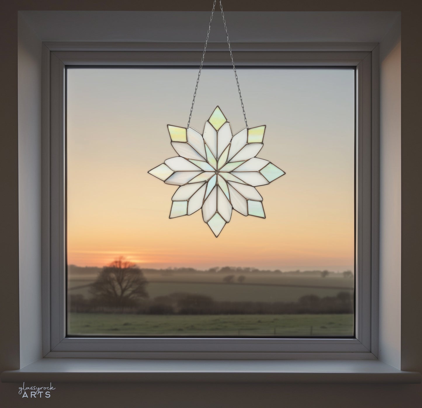 Sweet Snowflake Stained Glass Pattern