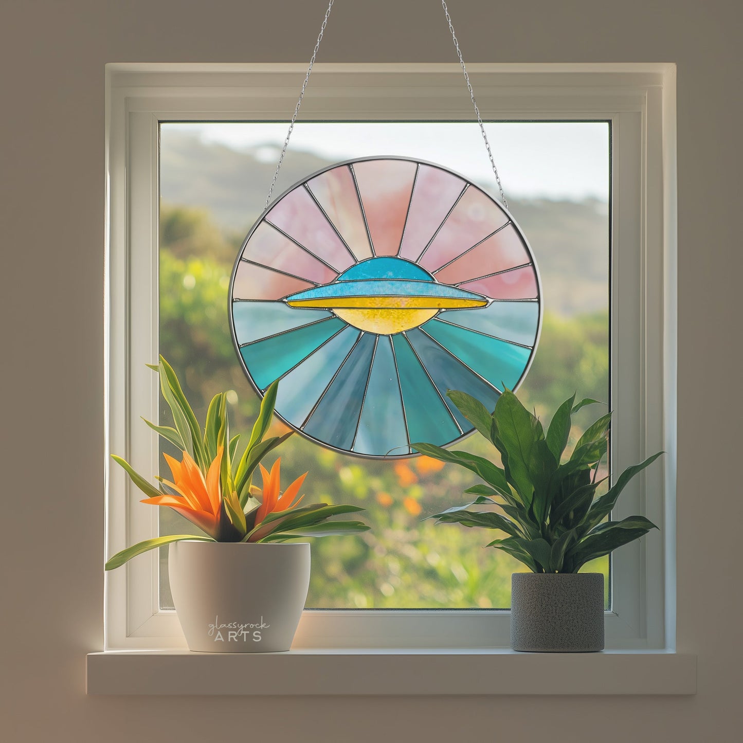 UFO Round Stained Glass Pattern