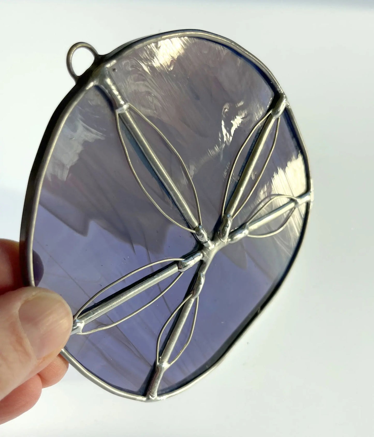 Handmade Stained Glass Christmas Ornaments, Sand Dollars, handmade stained glass gift free shipping, christmas tree ornaments, suncatchers