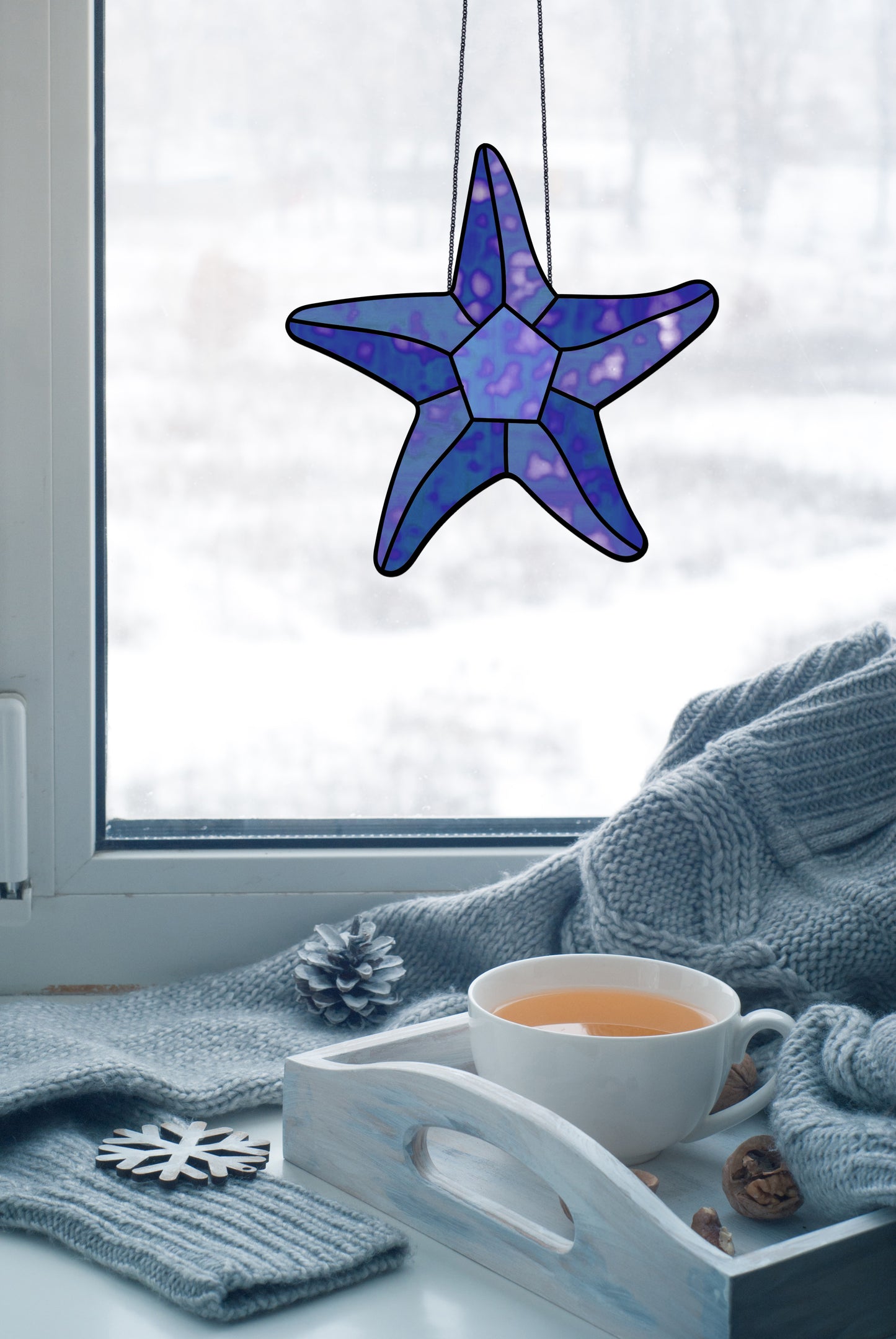 Starfish Stained Glass Pattern