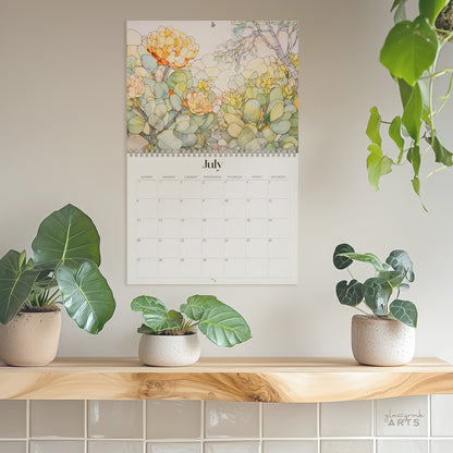 2025 Flowers Wall Calendar