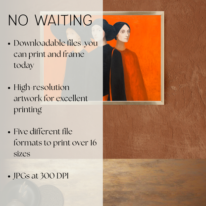 Halloween Printable 3 Witches Wall Art
