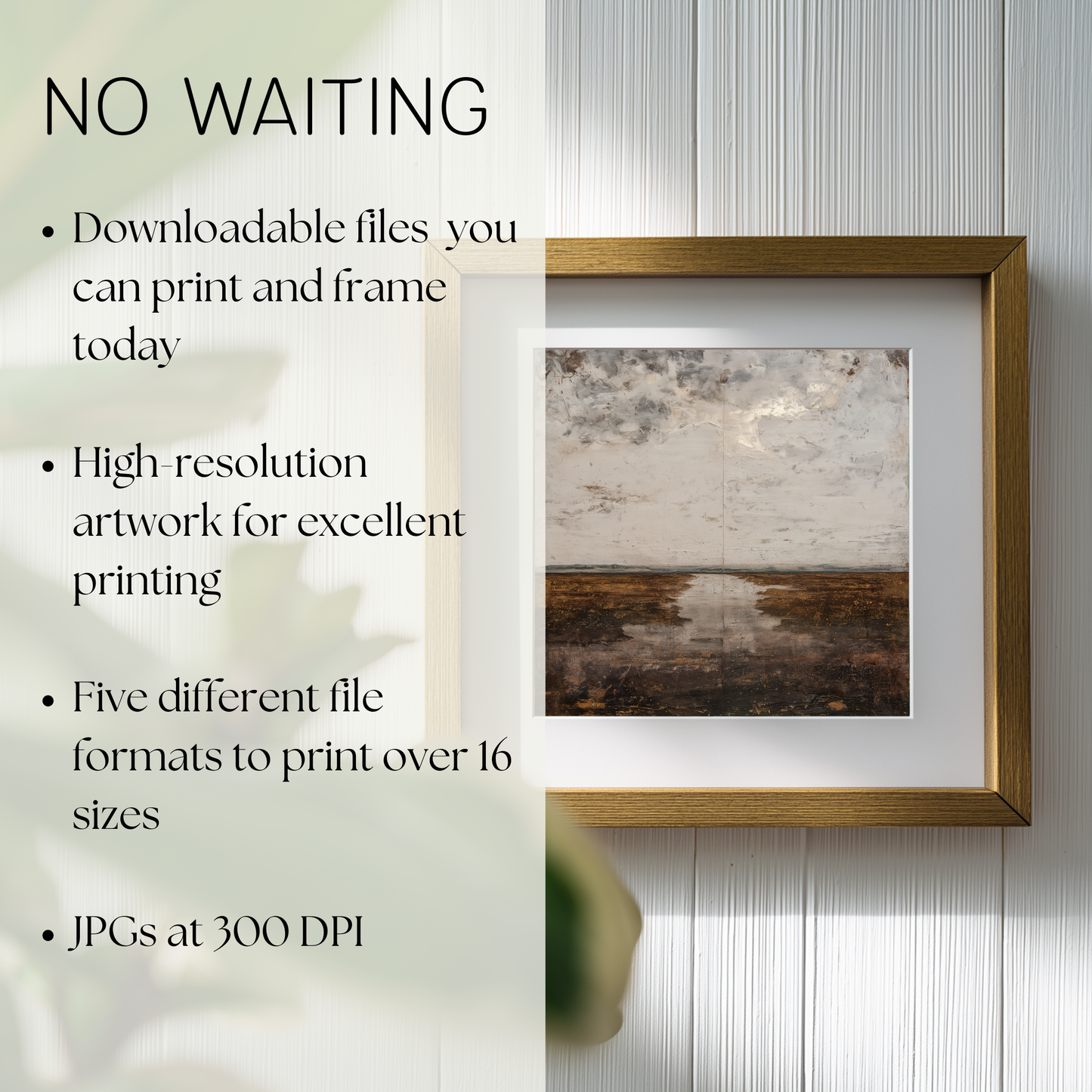 Printable Wabi Sabi River Landscape Wall Art