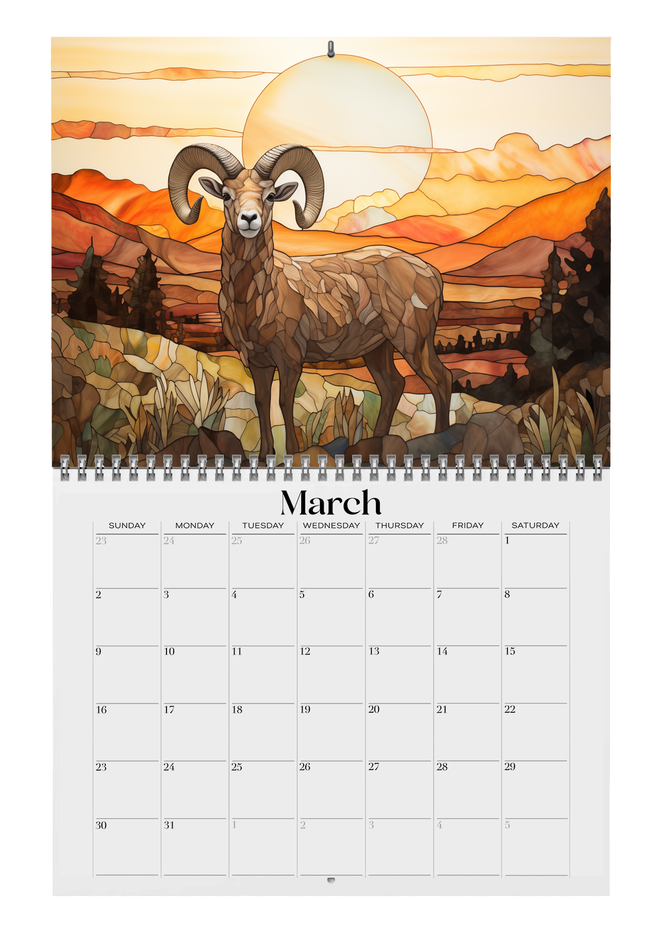 2025 American Wildlife Wall Calendar