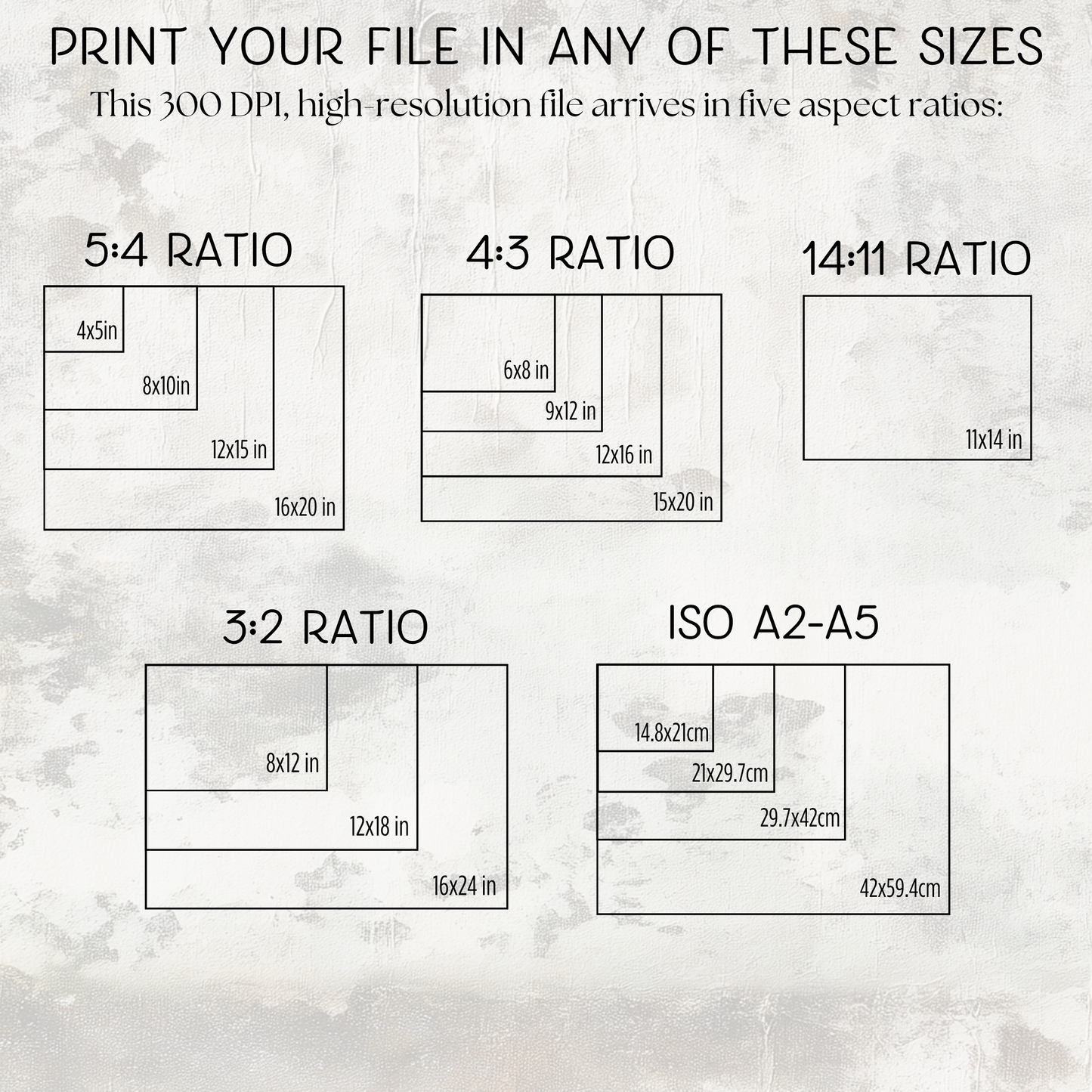Printable Wabi Sabi Landscape Wall Art, White and Bronze