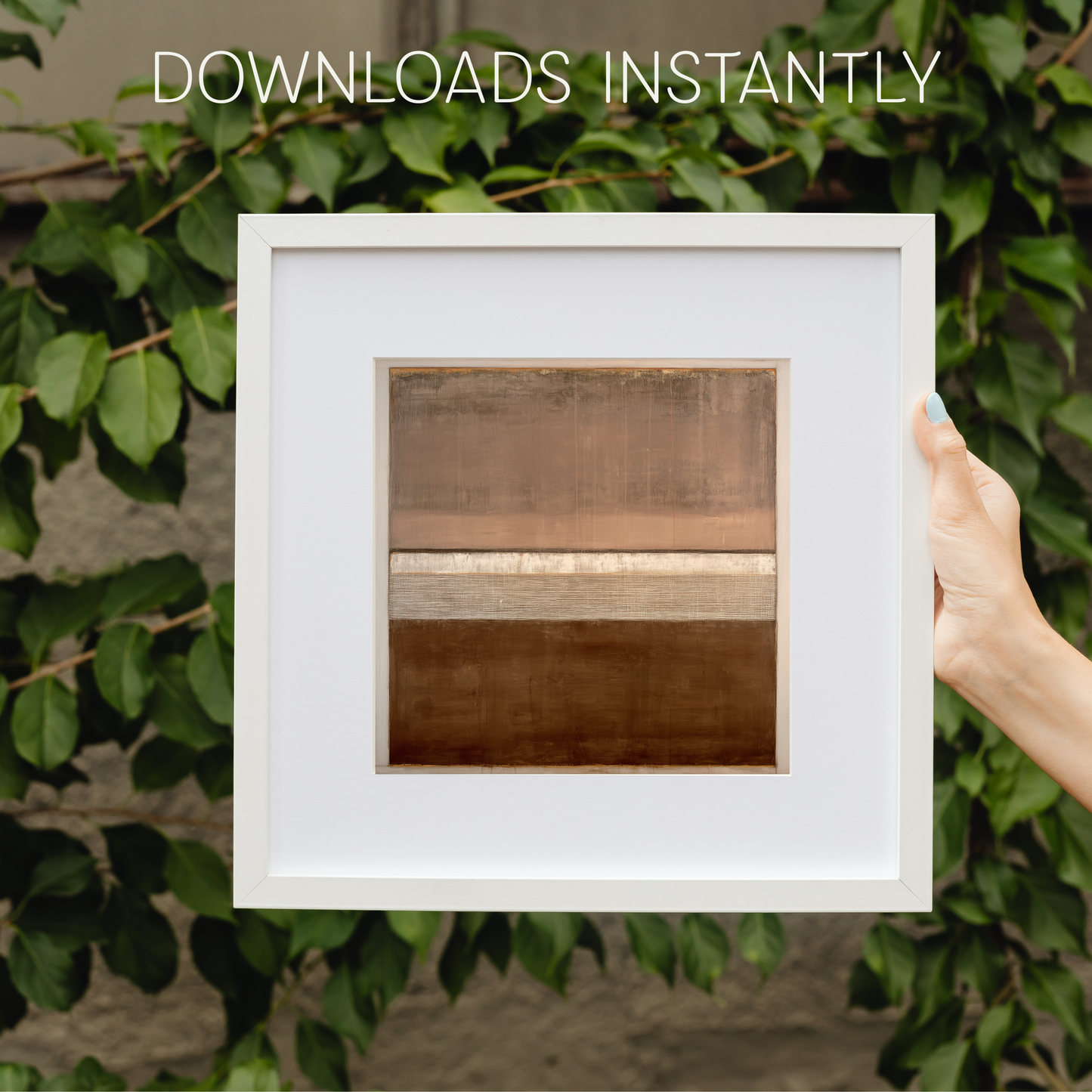 Printable Wabi Sabi Abstract Art Print, Minimalist Mauve
