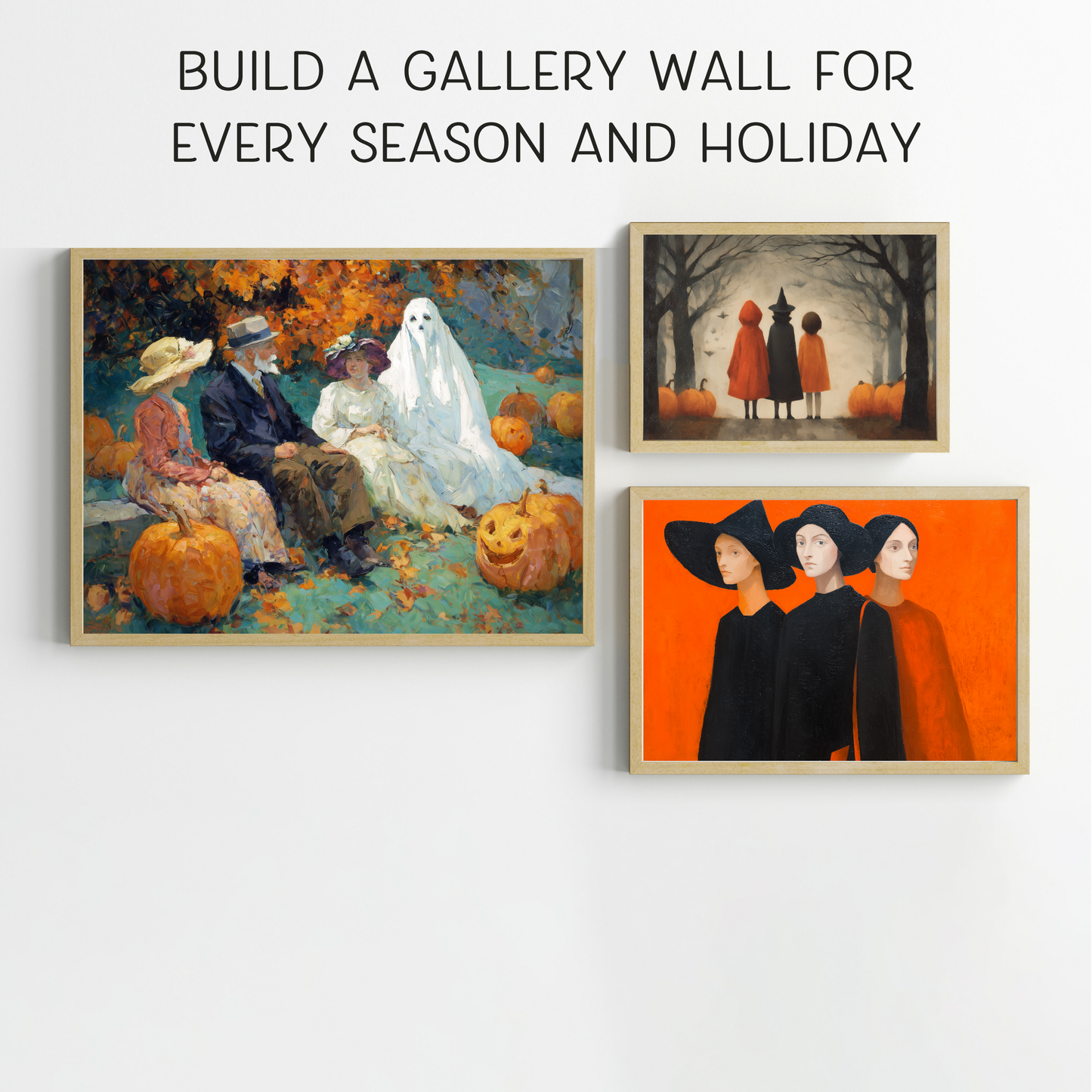 Halloween Printable 3 Witches Wall Art