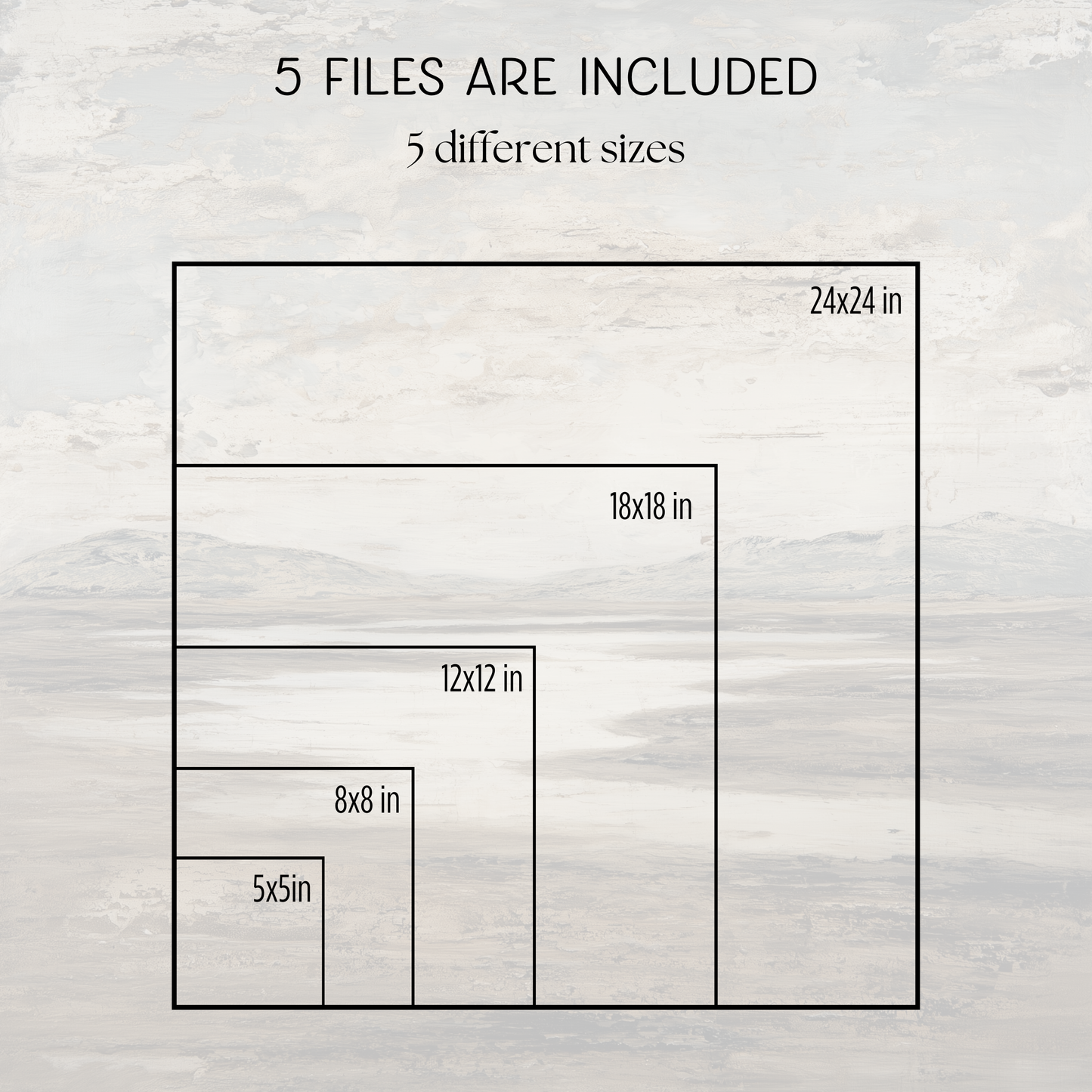 Printable Minimalist Wabi Sabi Big Sky Landscape Art Print