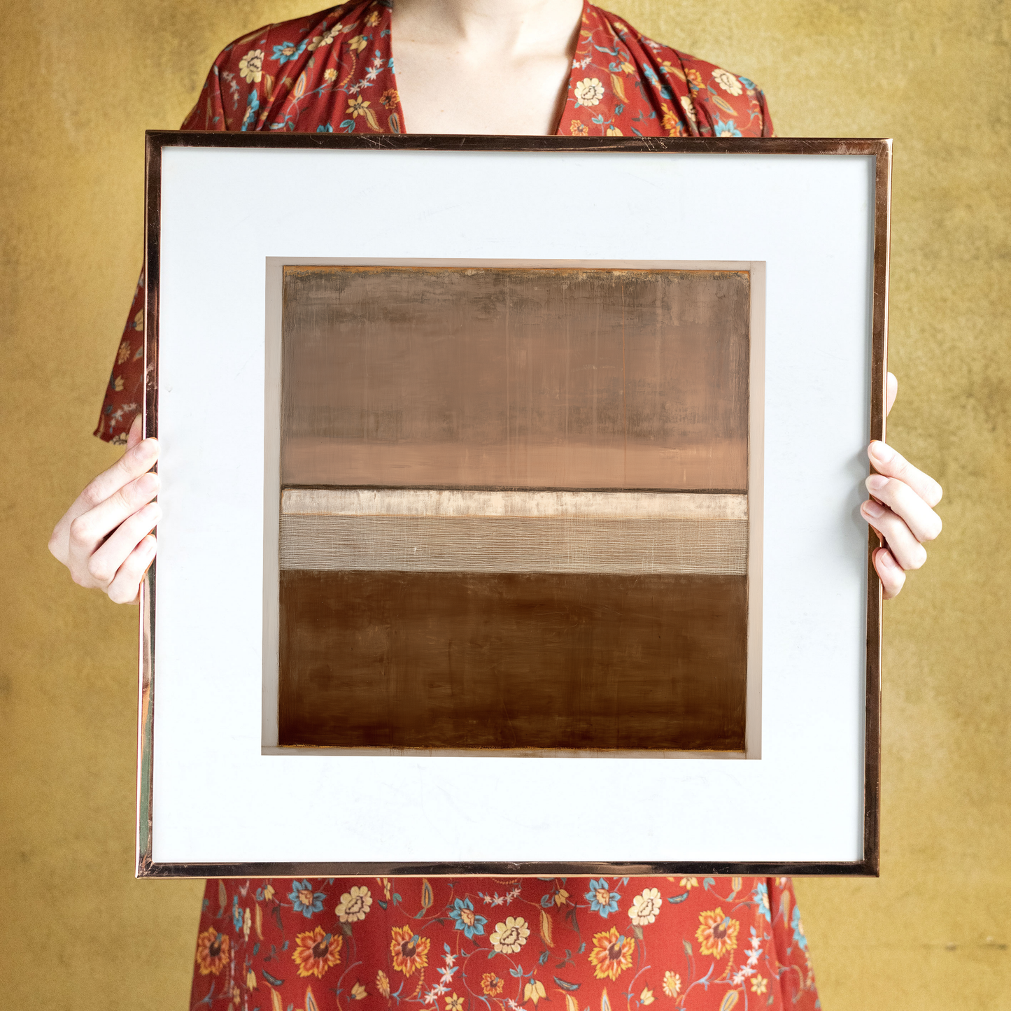 Printable Minimalist Brown Wabi Sabi Abstract Art Print