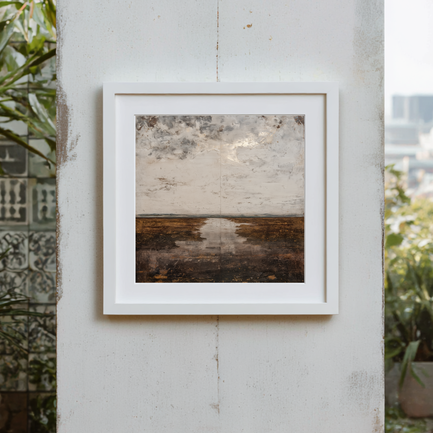 Printable Wabi Sabi River Landscape Wall Art