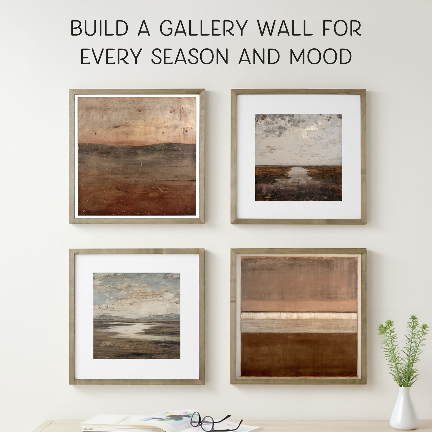 Printable Wabi Sabi River Landscape Wall Art