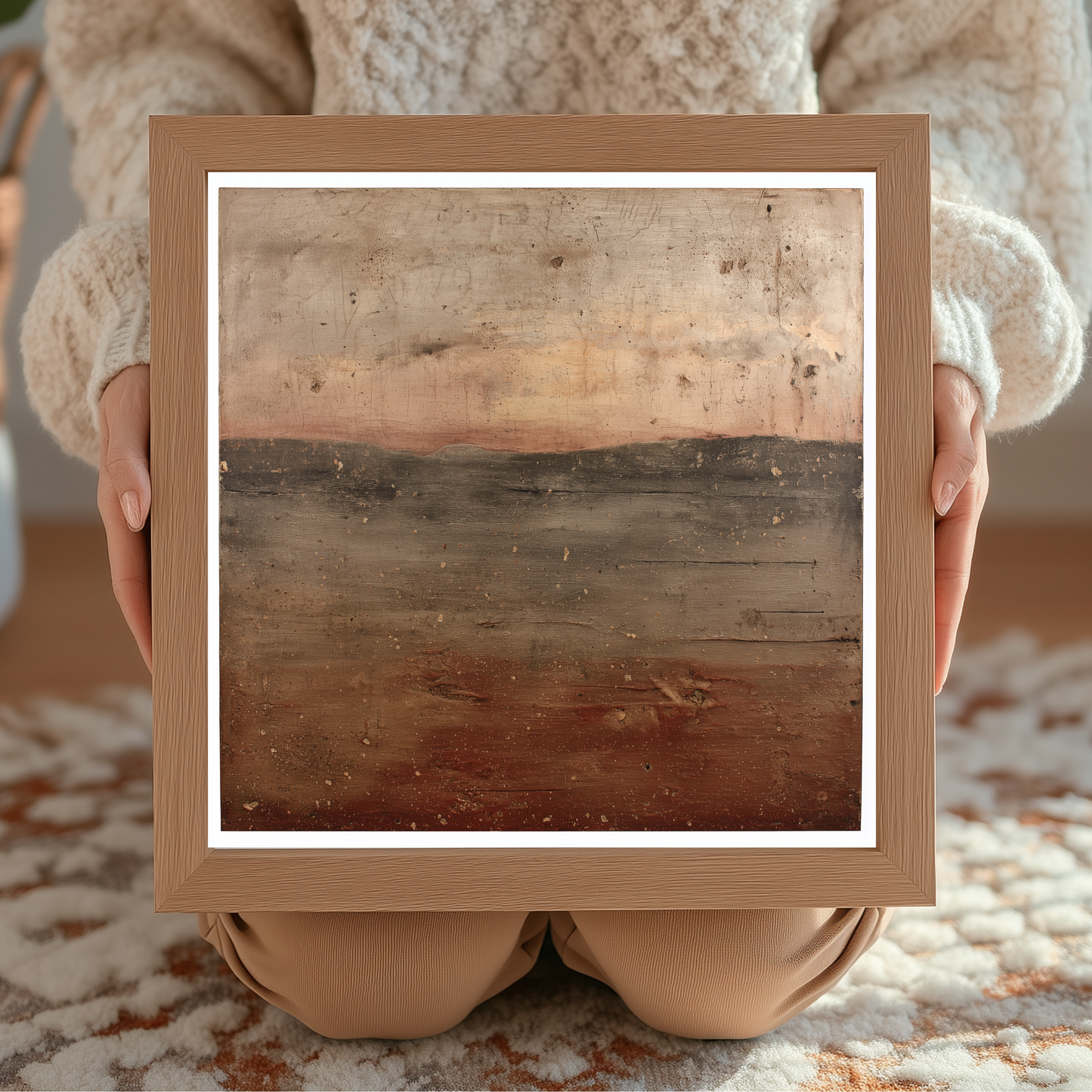 Printable Wabi Sabi Mountain Landscape Wall Art