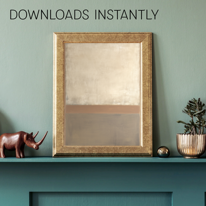 Printable Wabi Sabi Serene Neutral Landscape Art Print
