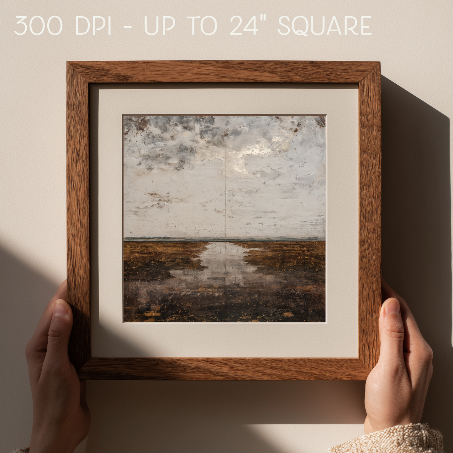 Printable Wabi Sabi River Landscape Wall Art