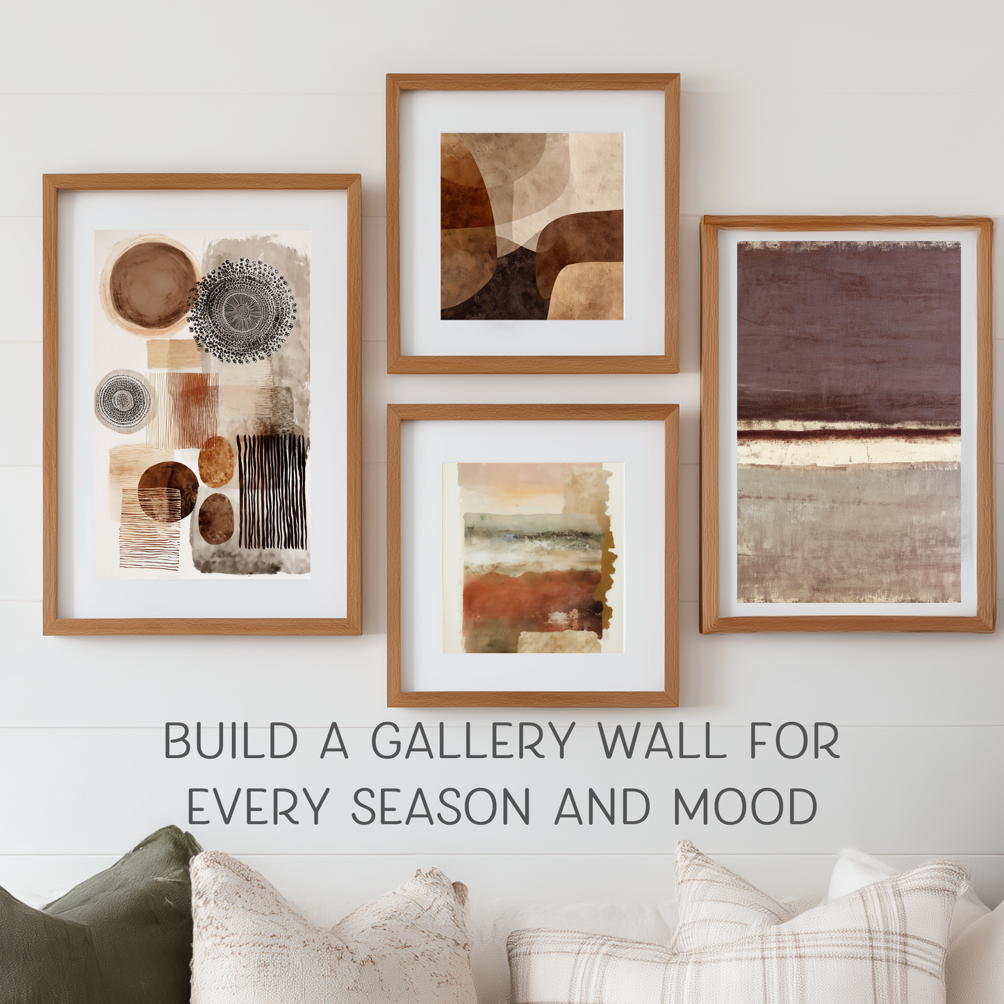 Printable Wabi Sabi Serene Neutral Landscape Art Print