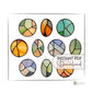 Stained Glass Christmas Ornaments Pattern 10 Pack