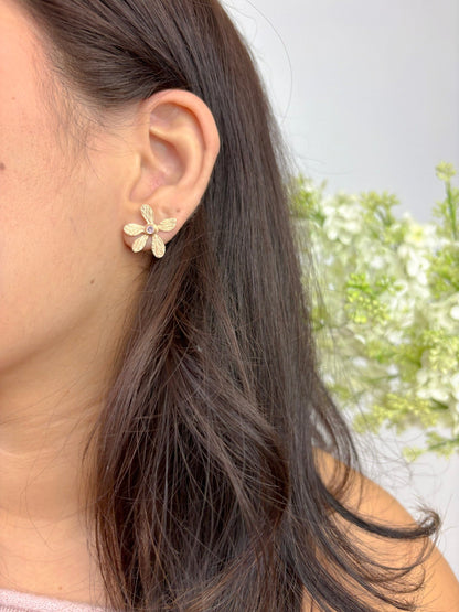 Five Petal Wild Flower Earrings - Earrings from Ash & Rose