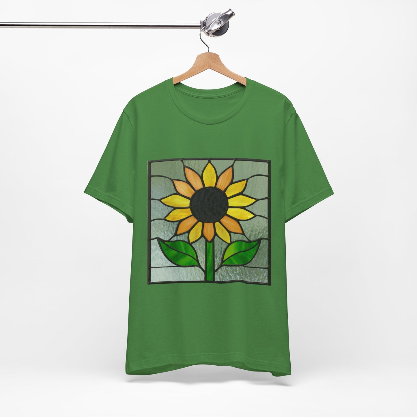 Stained Glass Sunflower Unisex Tee Shirt