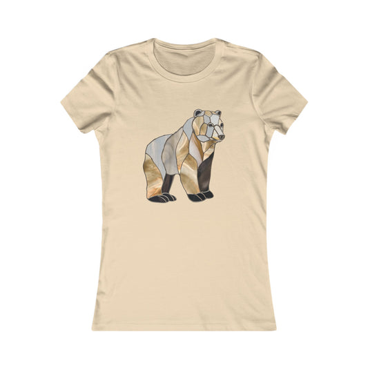 Stained Glass Bear Women's Tee Shirt