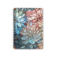 Stained Glass Flowers Spiral Notebook