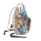 Stained Glass Flowers Multi-Purpose Diaper Backpack