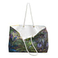 Stained Glass Ferns Weekender Oversized Tote Bag
