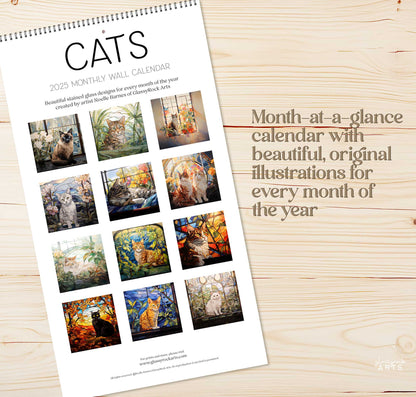 2025 Cats Large Wall Calendar