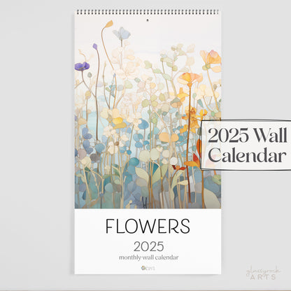 2025 Flowers Large Wall Calendar