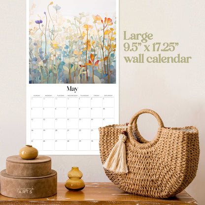 2025 Flowers Large Wall Calendar