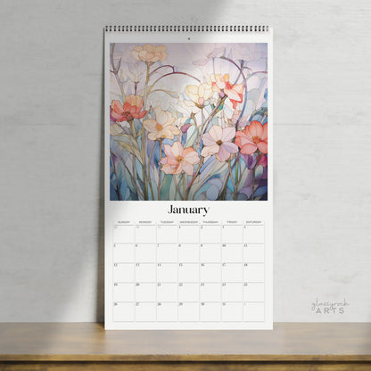 2025 Flowers Large Wall Calendar