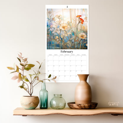 2025 Flowers Large Wall Calendar