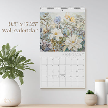 Flowers 2026 Wall Calendar