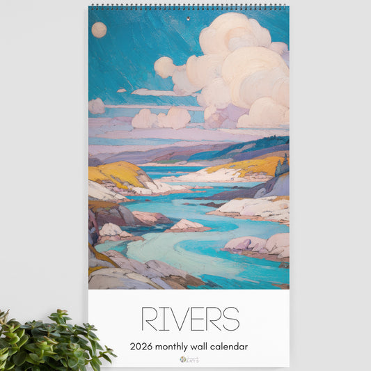 Rivers 2026 Wall Art Calendar